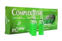 Kleravitex Mystic Complex Vital Ampoules applying ritual shows convenient at-home care for stronger, thicker-looking hair