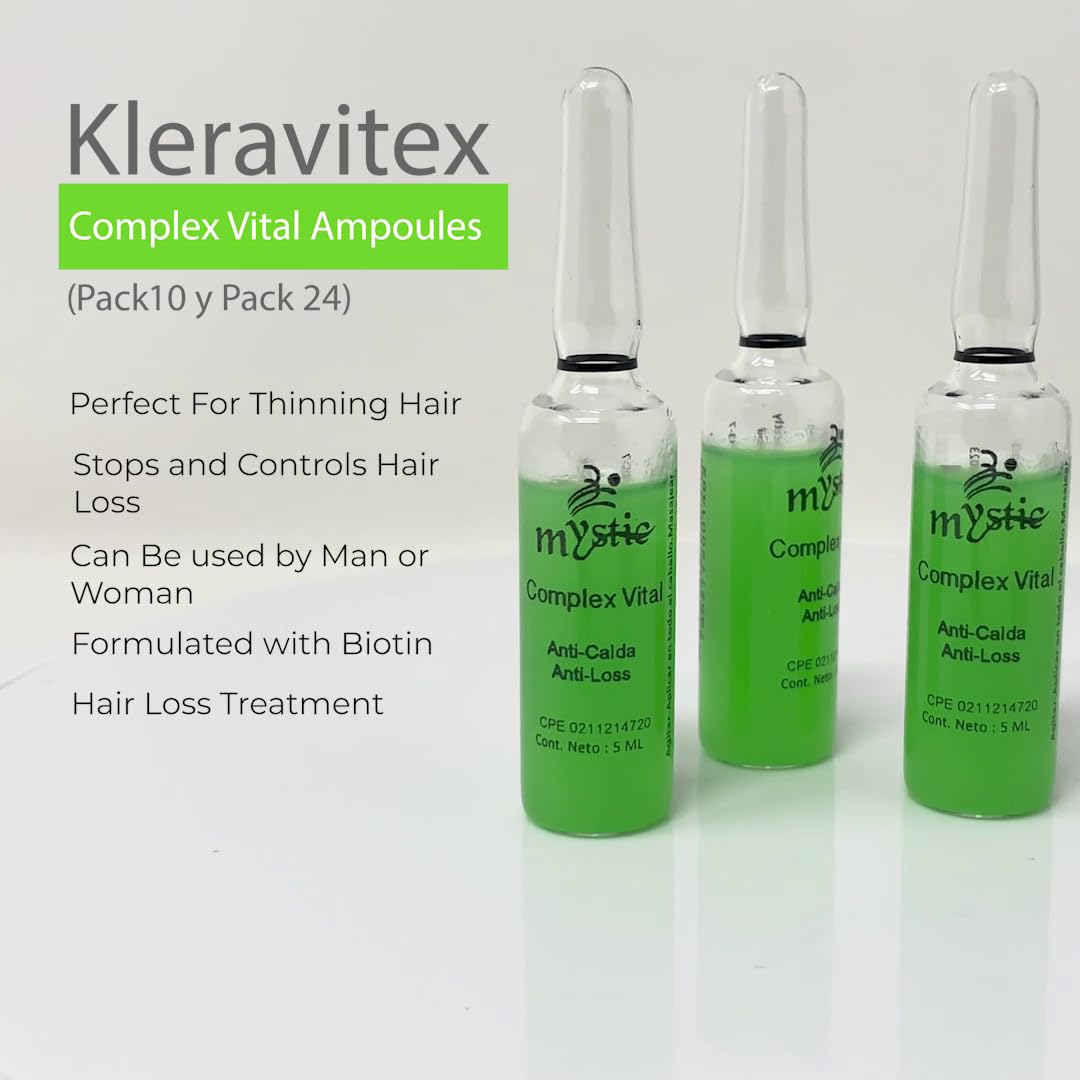 Kleravitex Mystic Complex Vital Ampoules shiny hair appearance hints at enhanced luster