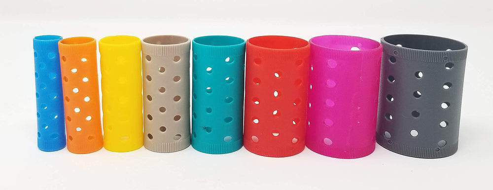 Kleravitex at-home styling with stackable rollers for organized storage and use.