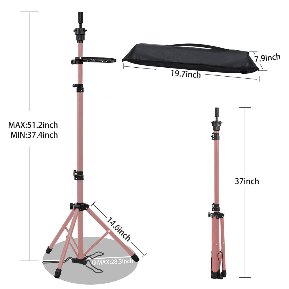 Klvied adjustable-height tripod spans 35.4 to 52.4 inches for versatile setups.