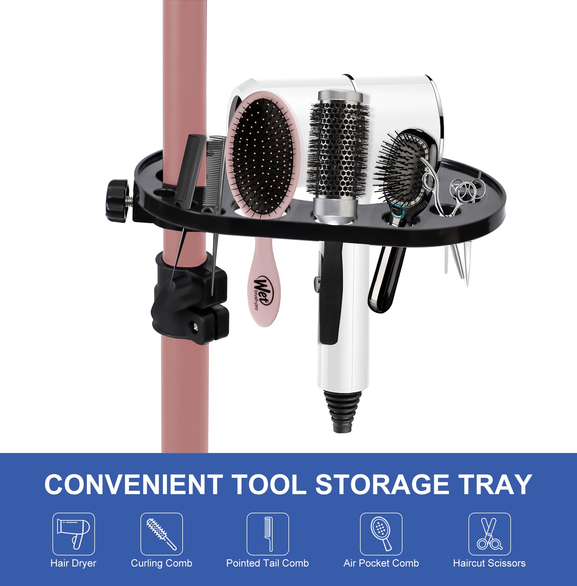 Klvied rose-golden finish adds a premium touch to salon and home setups.