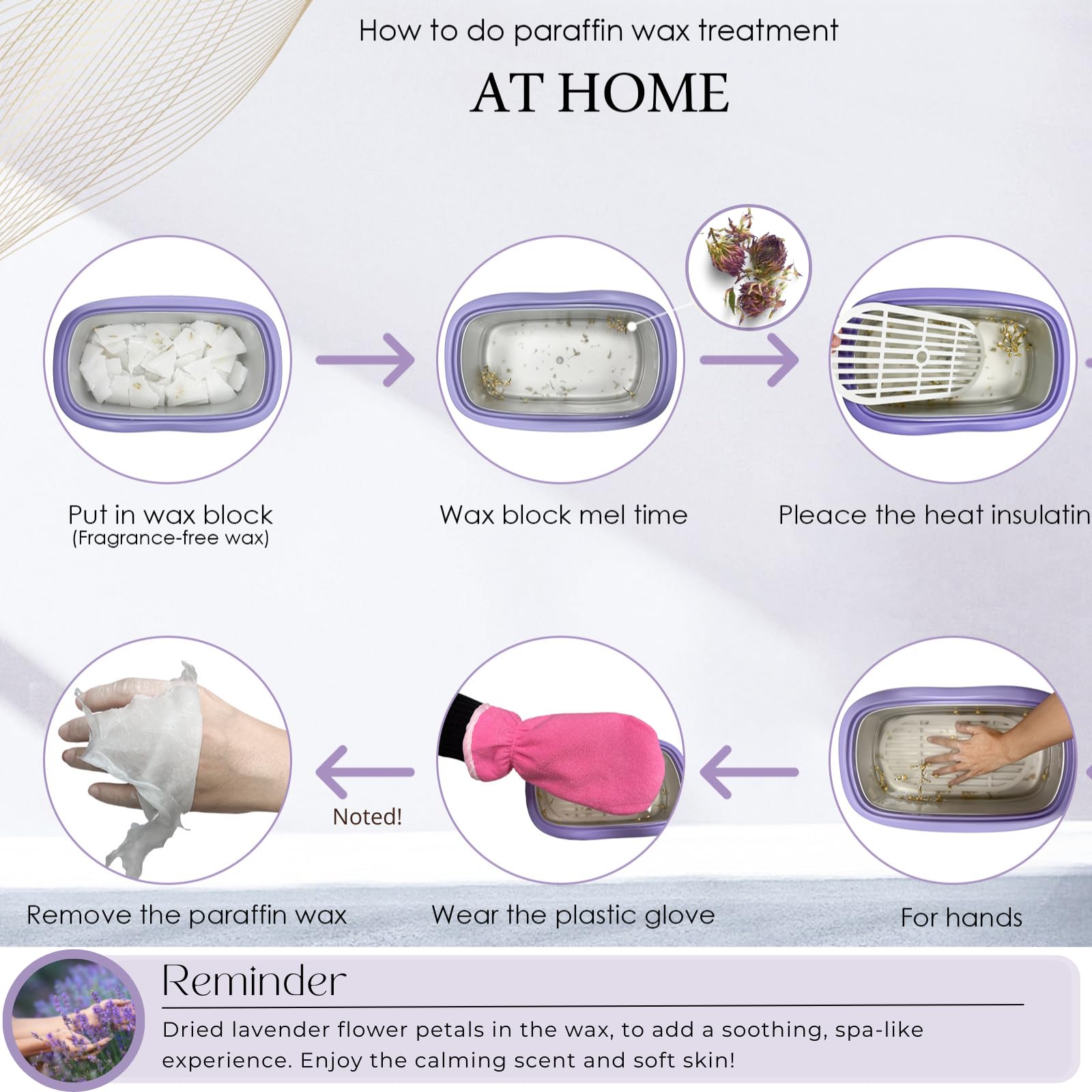KmaxShip paraffin wax machine mitts and boots kit facilitates comfortable spa rituals.