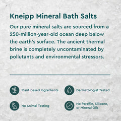 Kneipp all-natural vegan bath salts offering gentle skincare.
