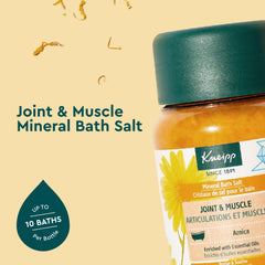 Pouring Kneipp Arnica bath salt into warm water for a calming ritual.