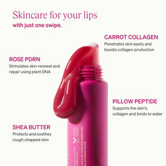 KNEMO LipLock Jelly Serum texture melts into lips for silky, non-sticky finish.