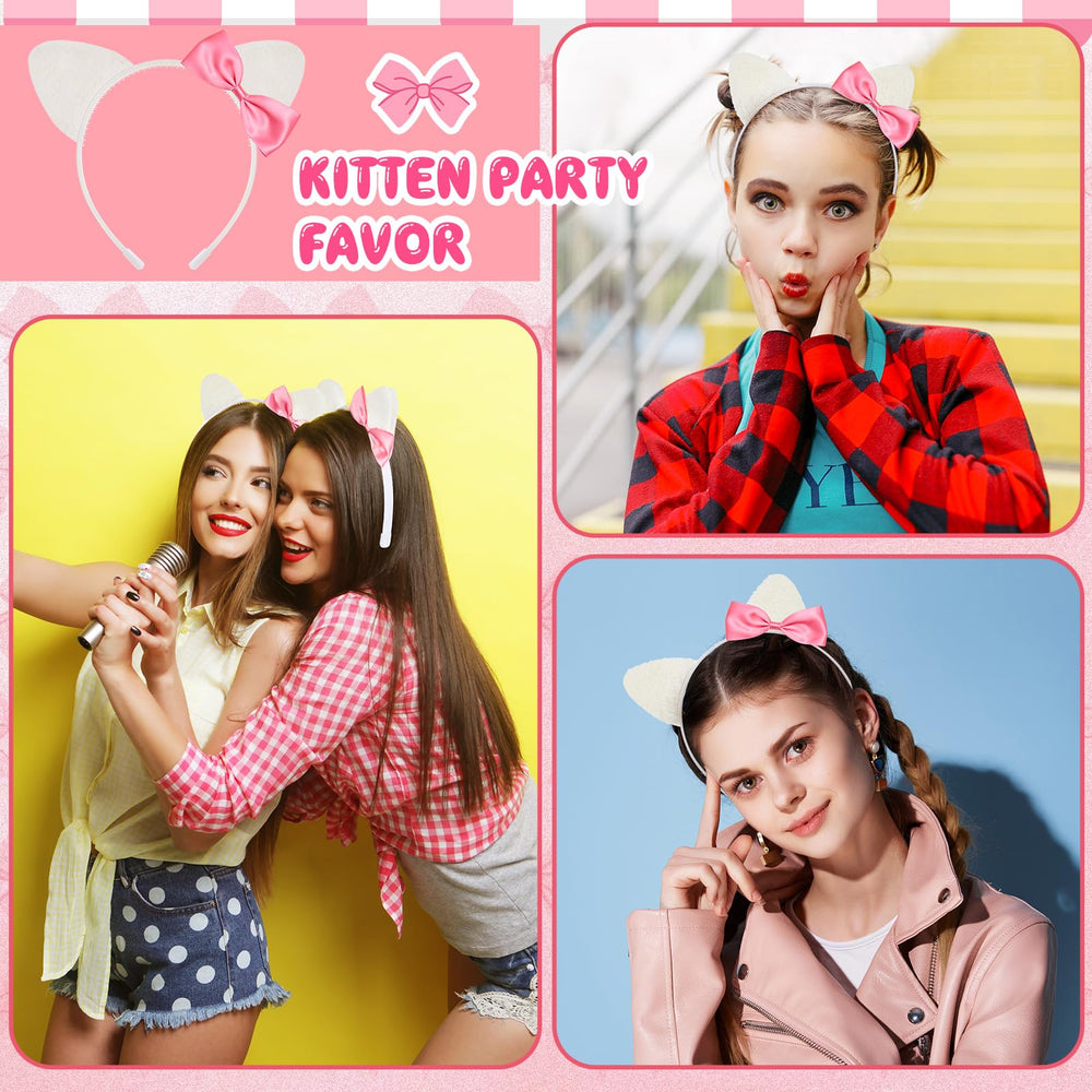 Knitgrip party favors kit of 12 cat ear headbands for photos