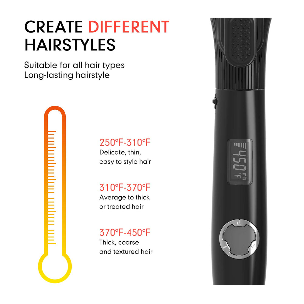 KnK curling-iron dual-voltage-travel closeup notes worldwide voltage compatibility