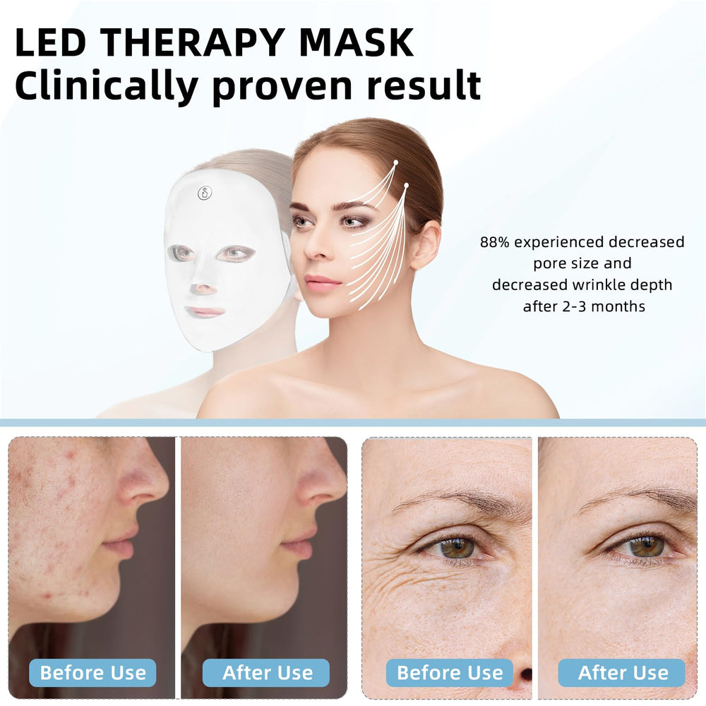 KNNKNN face mask worn cordless for convenient hands-free treatment