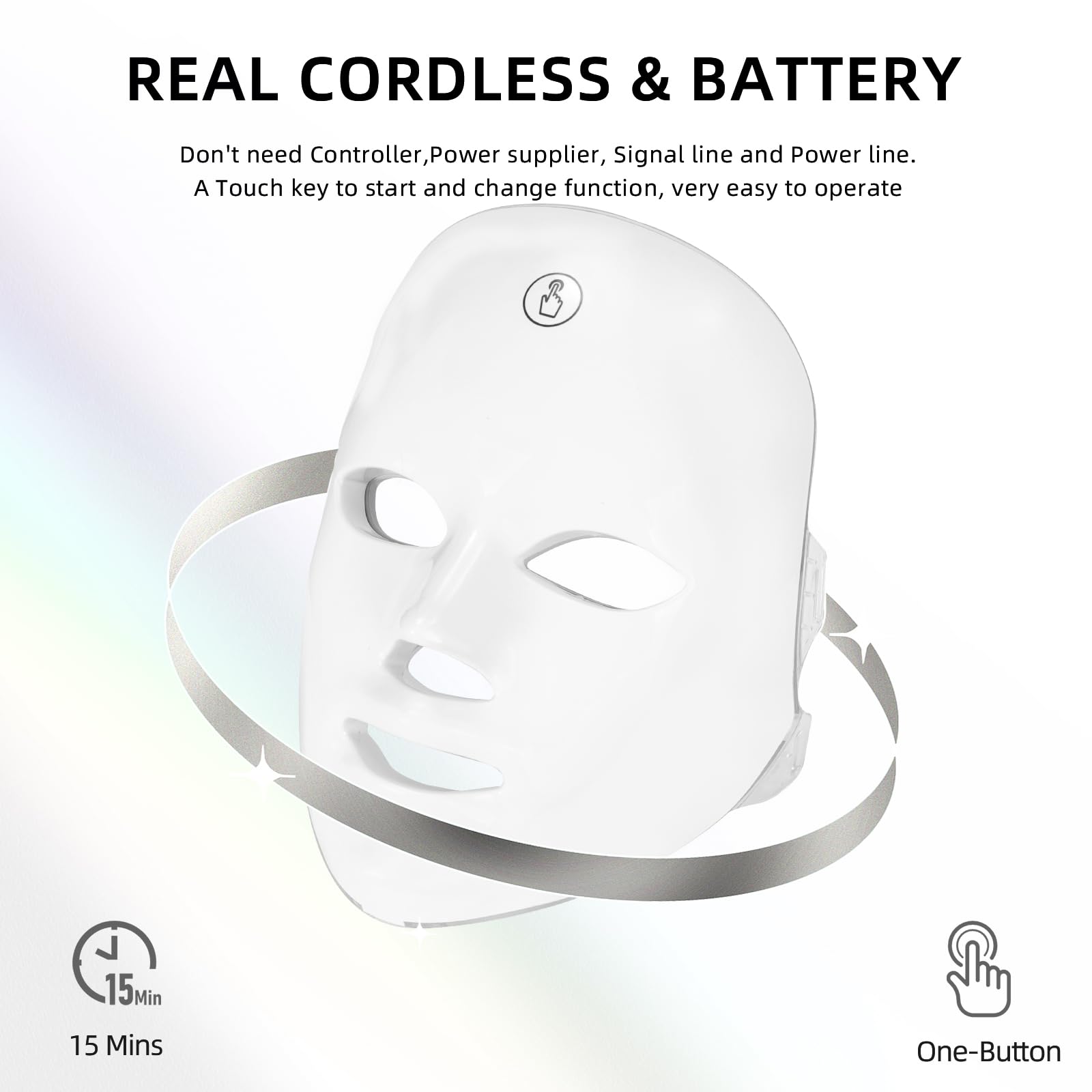 KNNKNN USB-rechargeable mask for portable home use