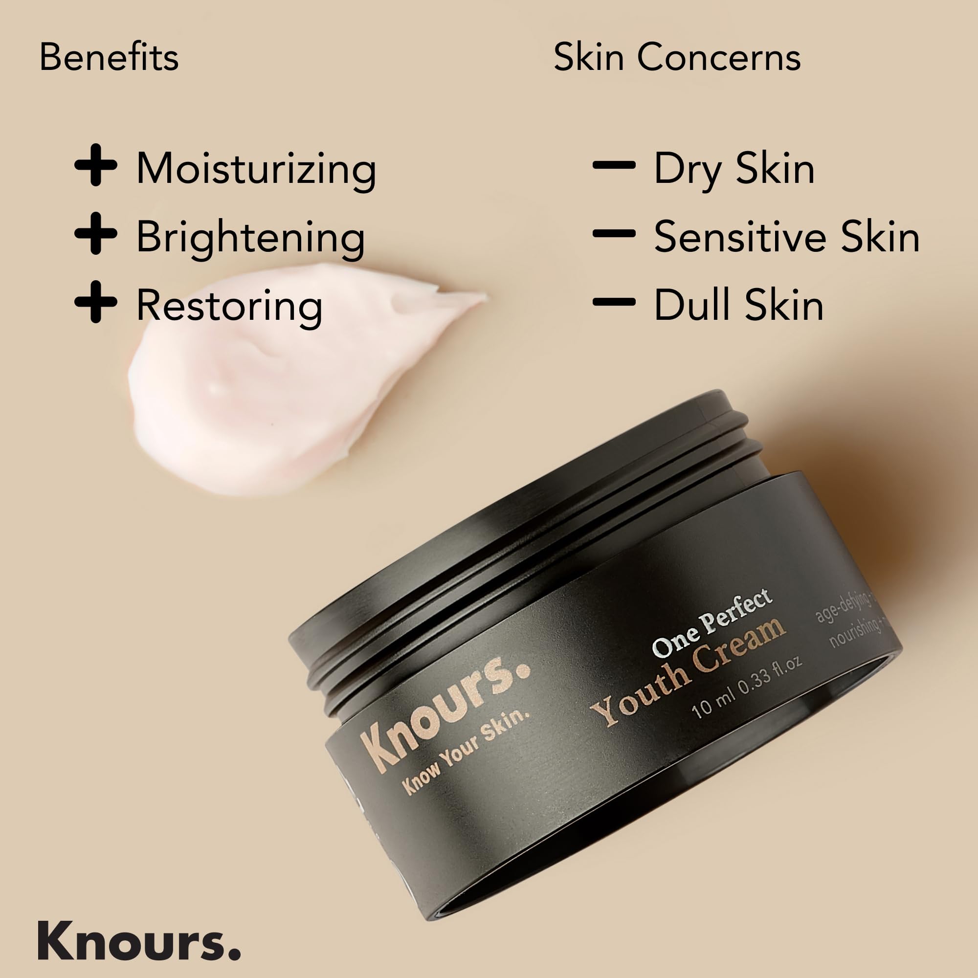 Knours packaging detail emphasizing clean, eco-friendly design.