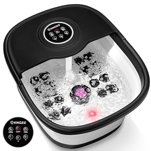KNQZE collapsible foot spa ready for a warm soak and relief