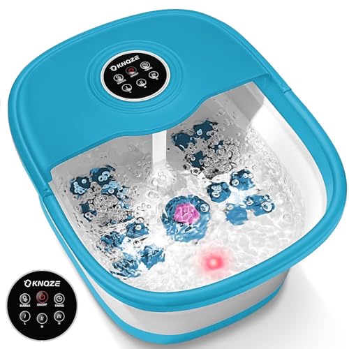 KNQZE collapsible foot spa with remote control for effortless operation and relaxation.