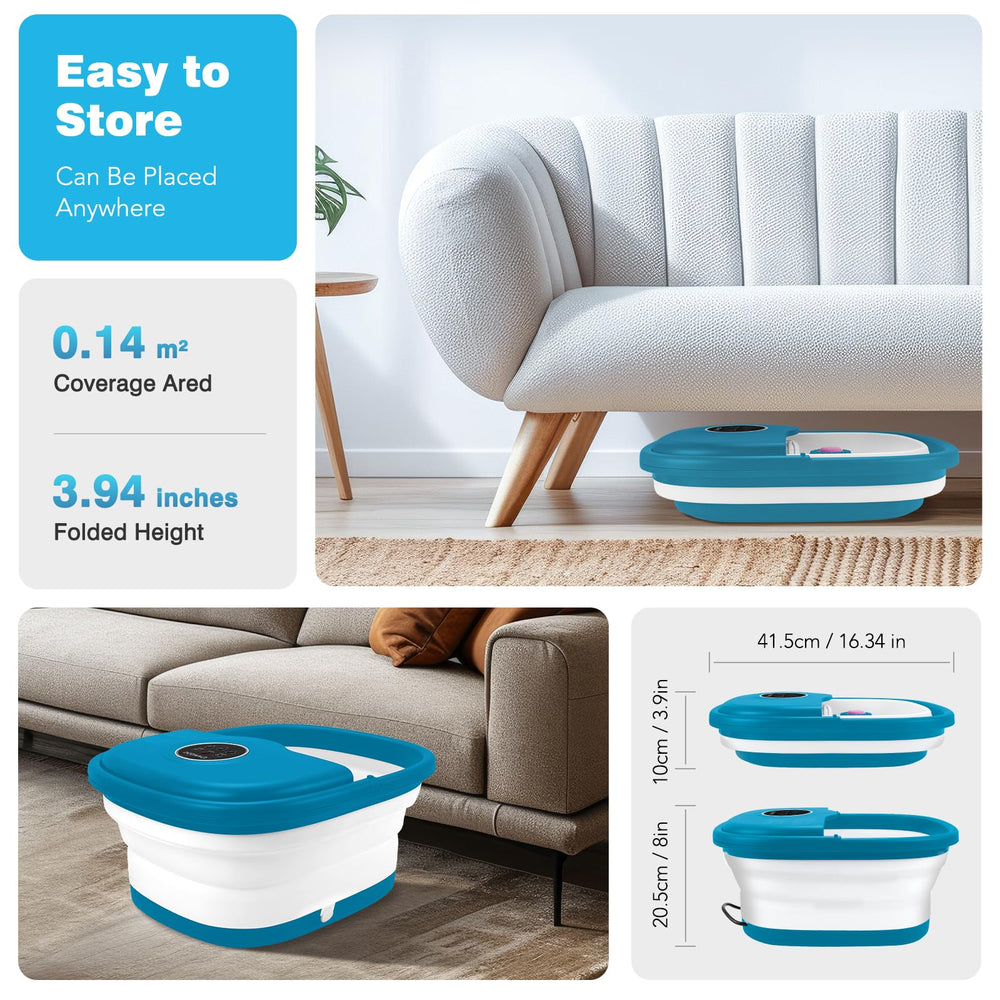 KNQZE foot spa includes a medicine box for herbal infusion during soaks.