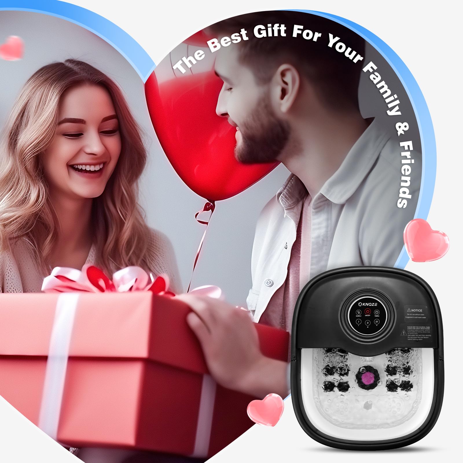 KNQZE gift-ready foot spa suitable for loved ones
