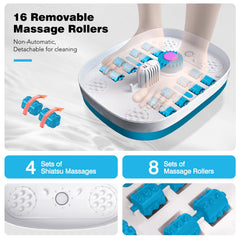 KNQZE foot spa featuring red light therapy for relaxing foot muscles.
