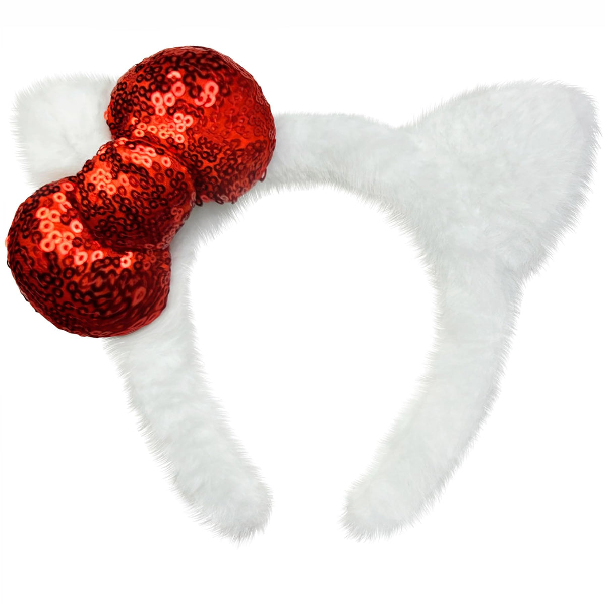 Kobataro kitty ears headband white ears closeup for kawaii cosplay use