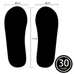 KOBBTAN disposable feet pads with non-slip surface keep you steady in booths.