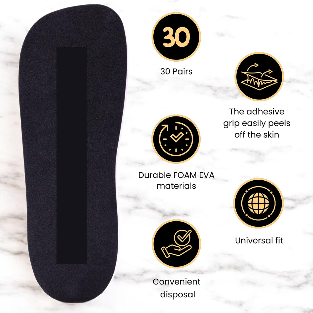 KOBBTAN feet pad application shields soles for quick, clean use.