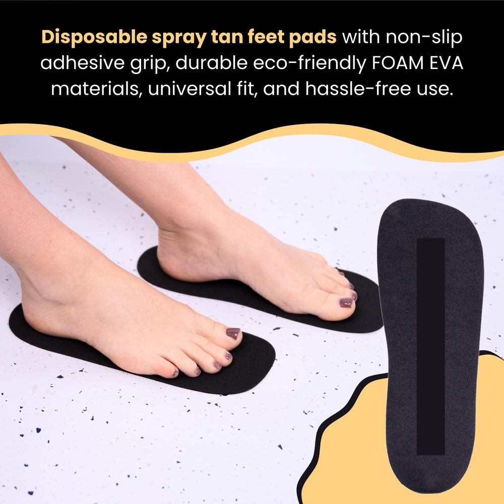KOBBTAN foam feet pad blocks tanning solution for even, streak-free results.