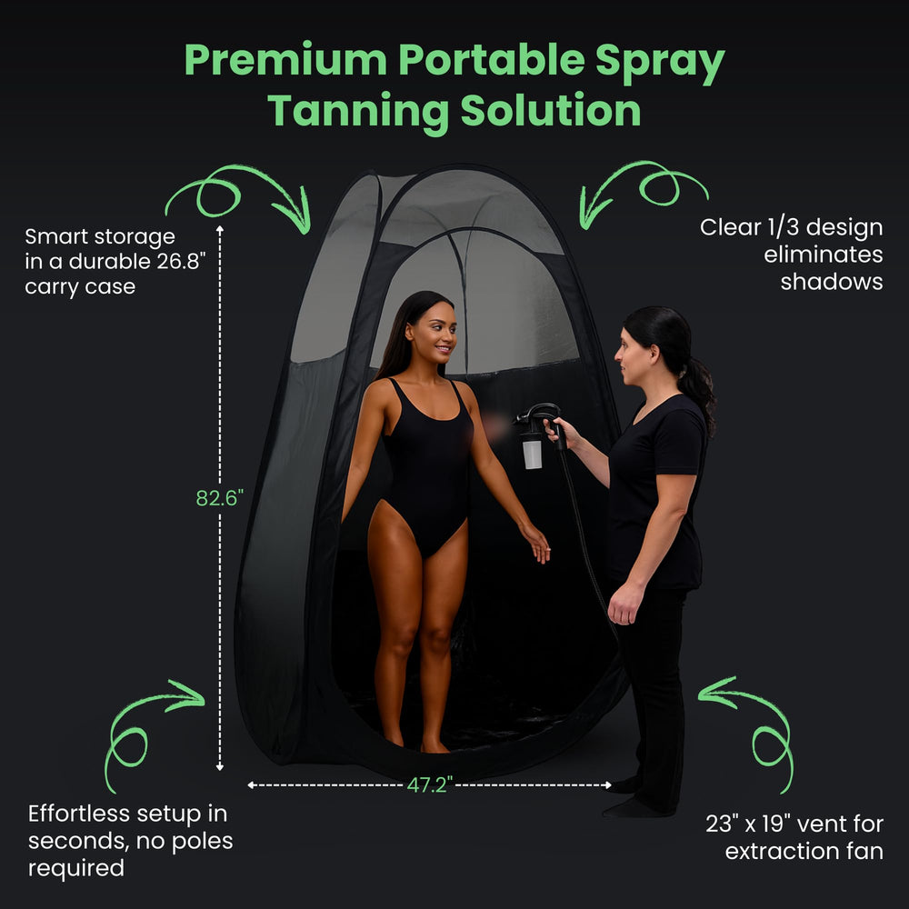 KOBBTAN tent carry case enables effortless transport for mobile tanning gigs and storage.