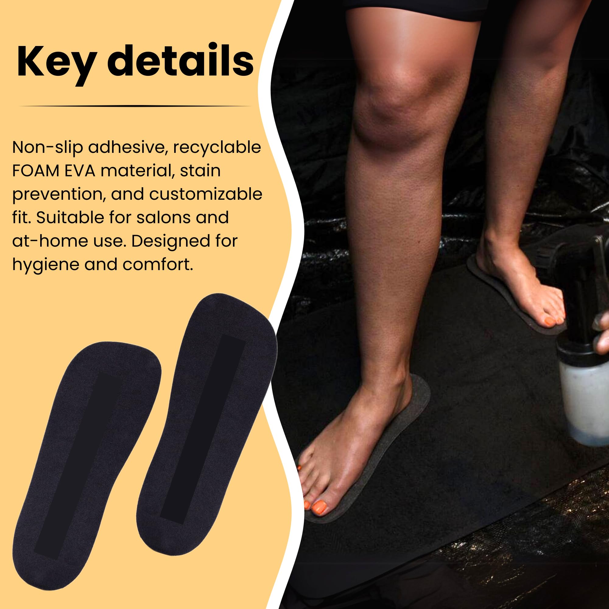 KOBBTAN salon-use feet pads protect clients and boost confidence.