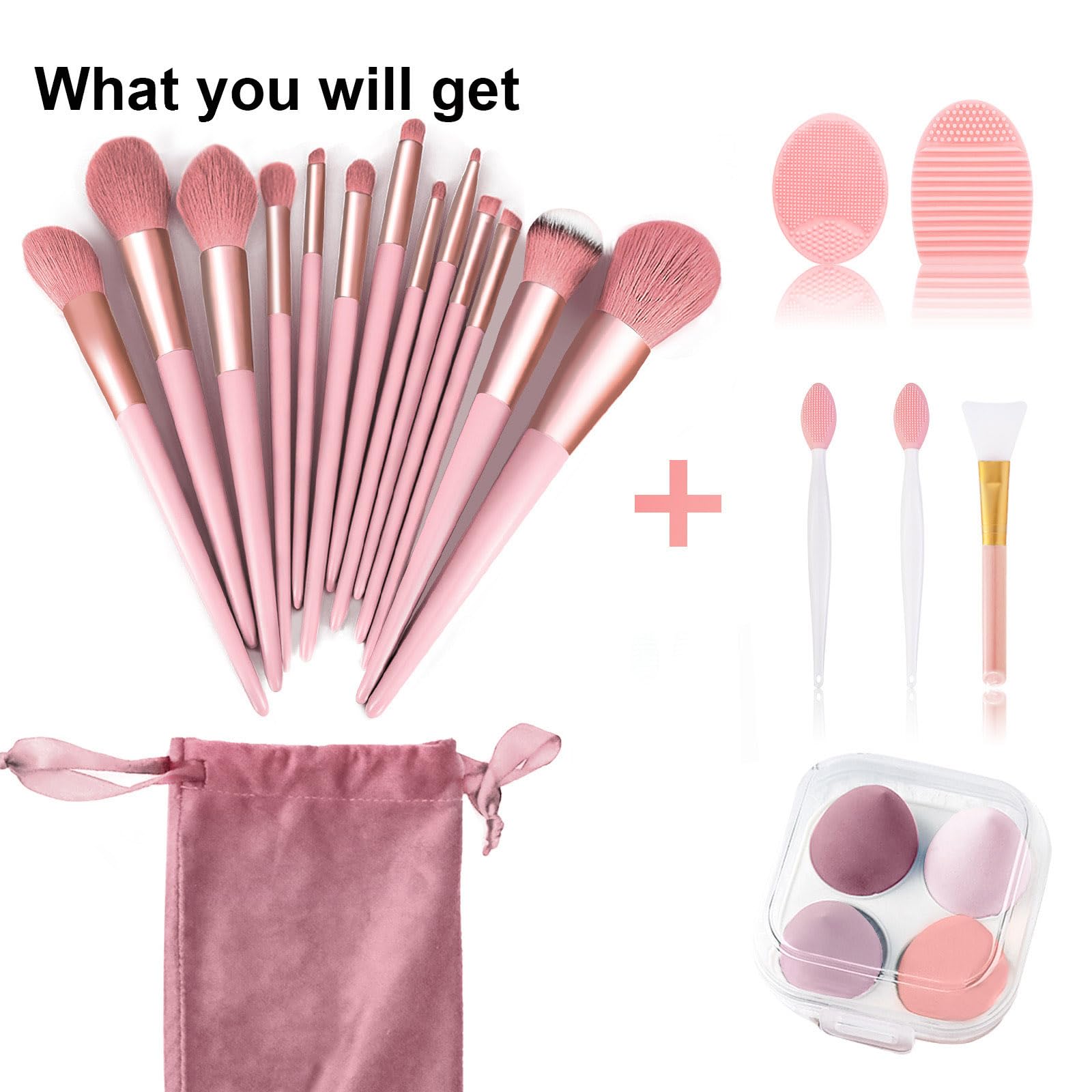 Koccido brush storage bag for portable organization and quick touch-ups.