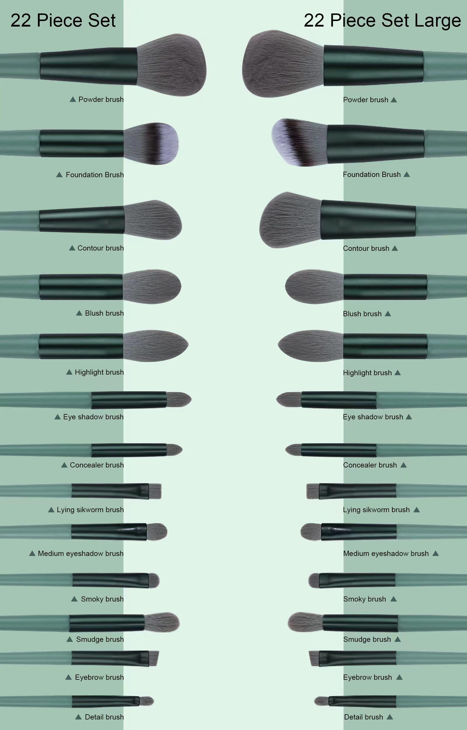 Koccido cheek brush helps even powder and natural contour.