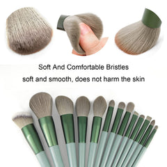 Koccido foundation brush closeup: smooth foundation application for natural, even skin tone.