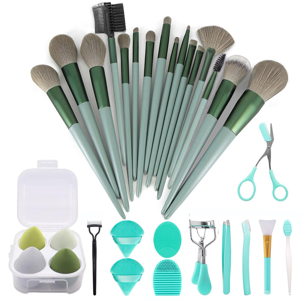 Koccido makeup brushes 30pc set front view for effortless daily application