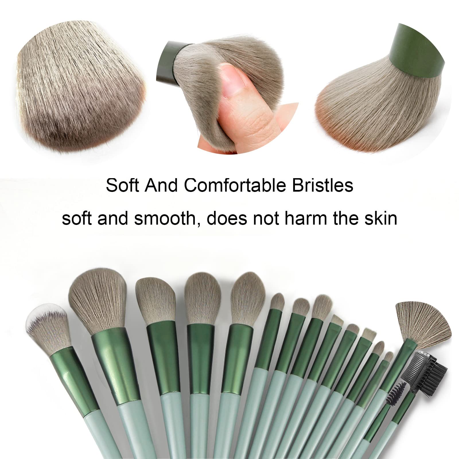 Koccido makeup brushes 30pc set storage bag shown for organized travel