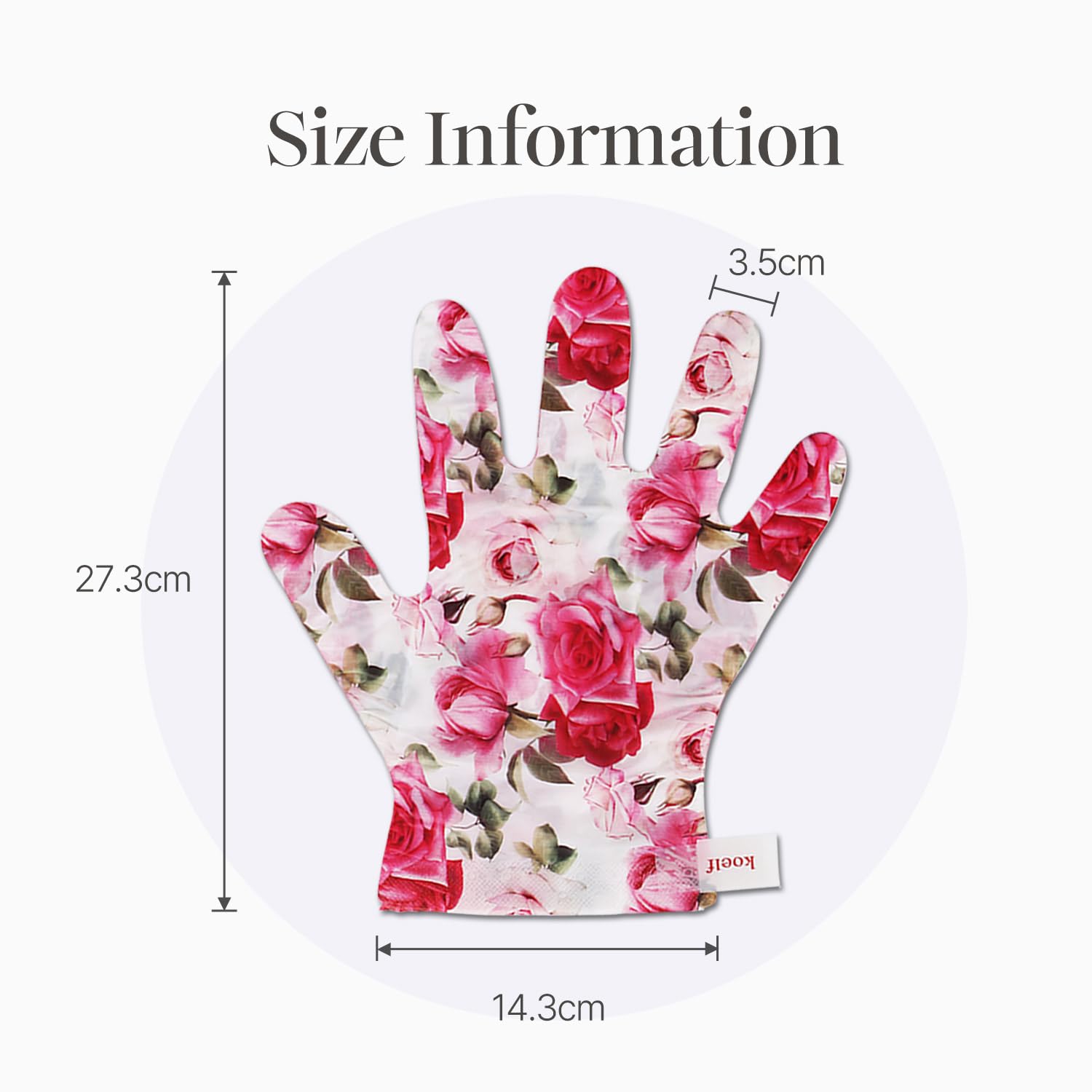 Koelf glove shaped design enables easy touch friendly application.