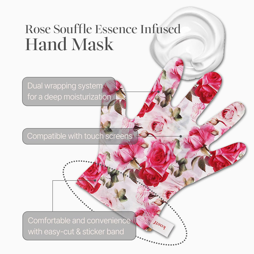 Koelf hand mask's ceramide and shea butter nourish nails and cuticles.