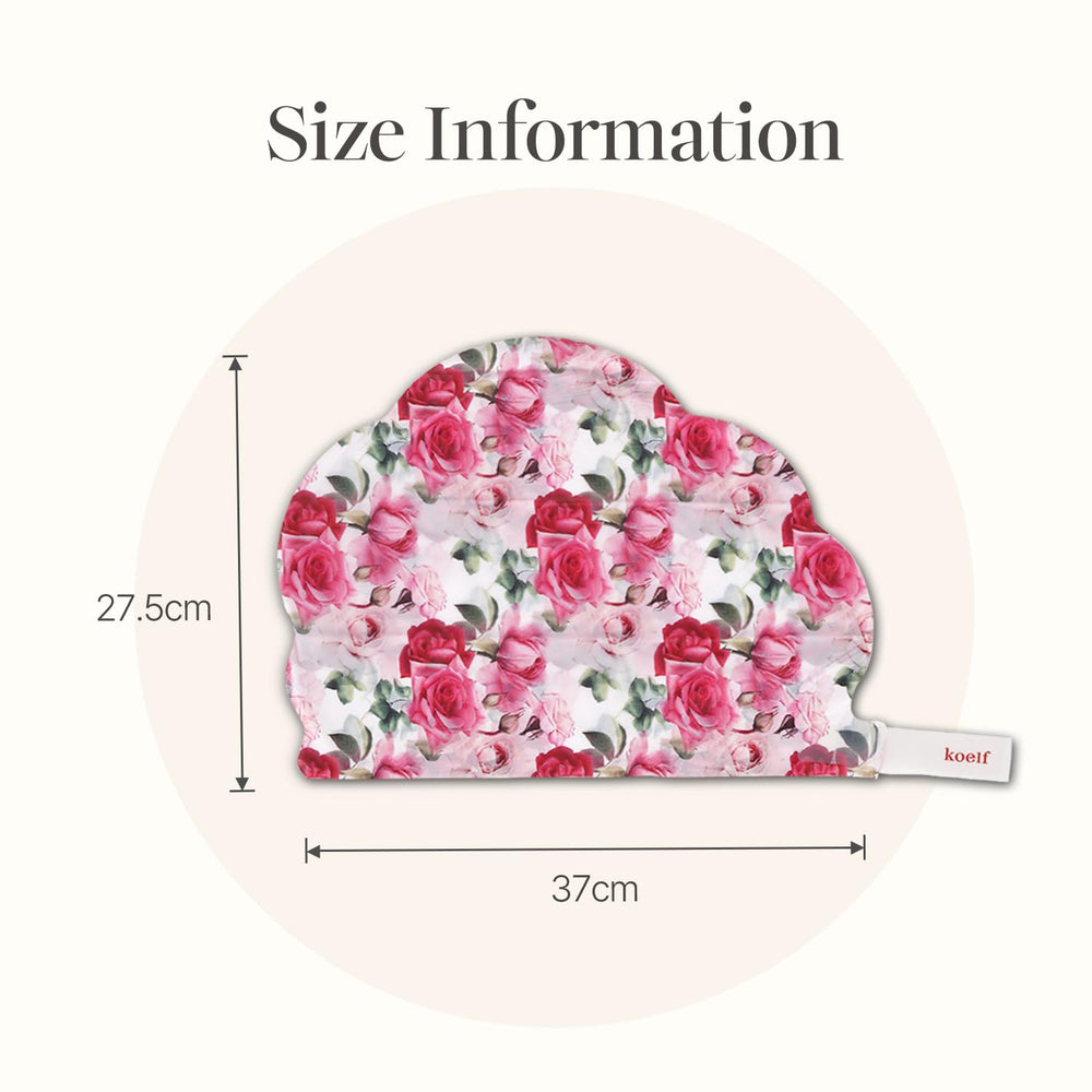 Koelf PETITFEE Rose Petal Satin Hair Mask close-up on hair texture after use signals silky results.