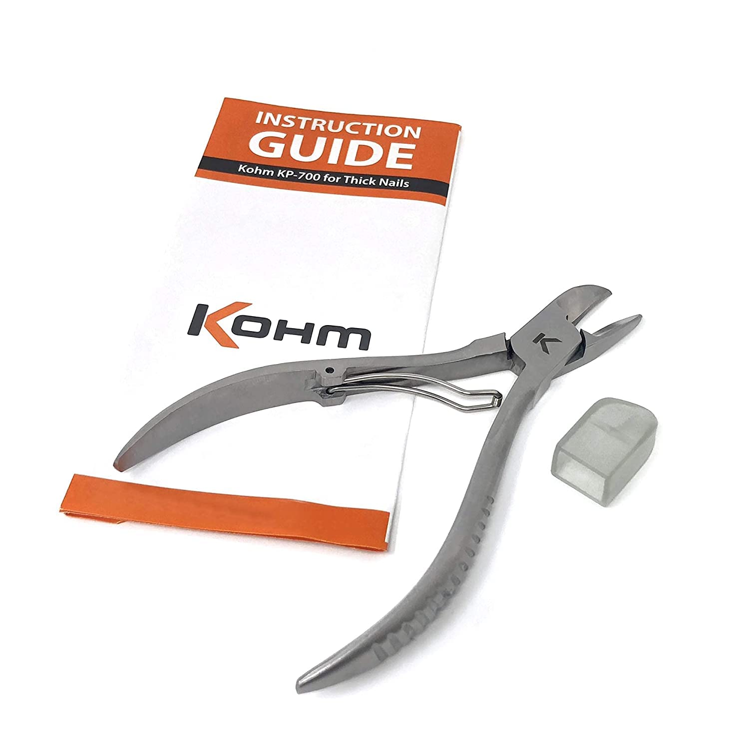 Kohm ingrown toenail clippers easy-clean design simplifies sanitizing after use.
