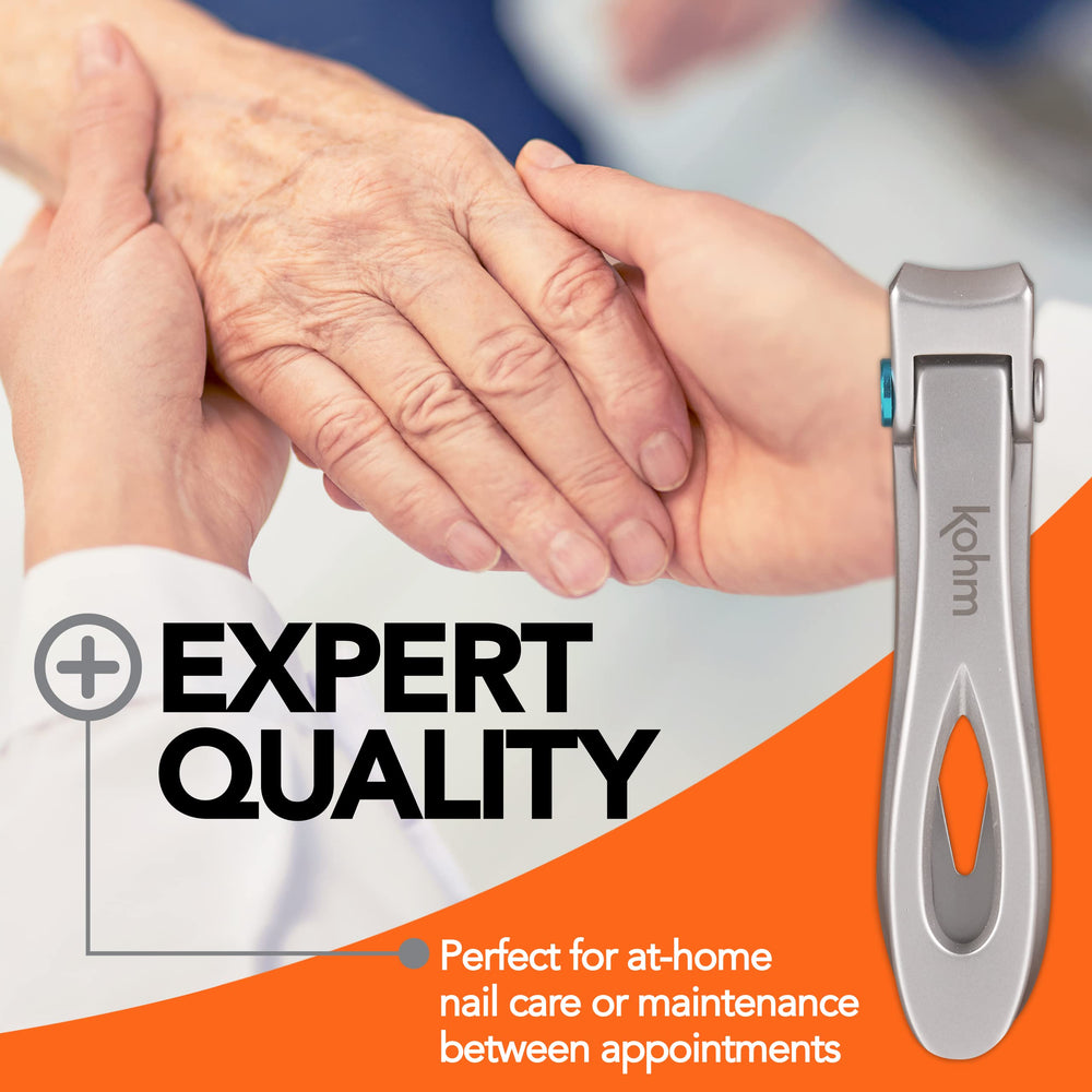 KOHM Nail Clippers alloy-coated stainless steel durability
