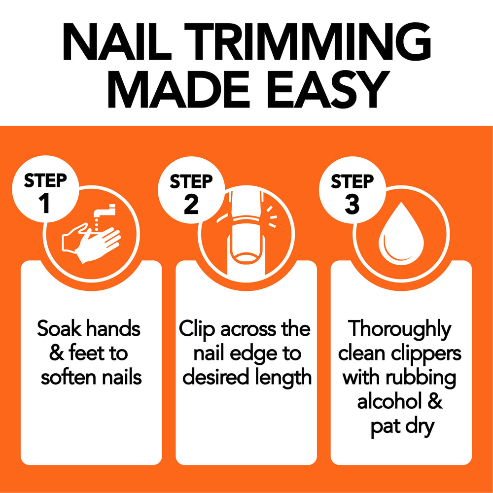 KOHM nail clippers concave design secures nails for safe trimming