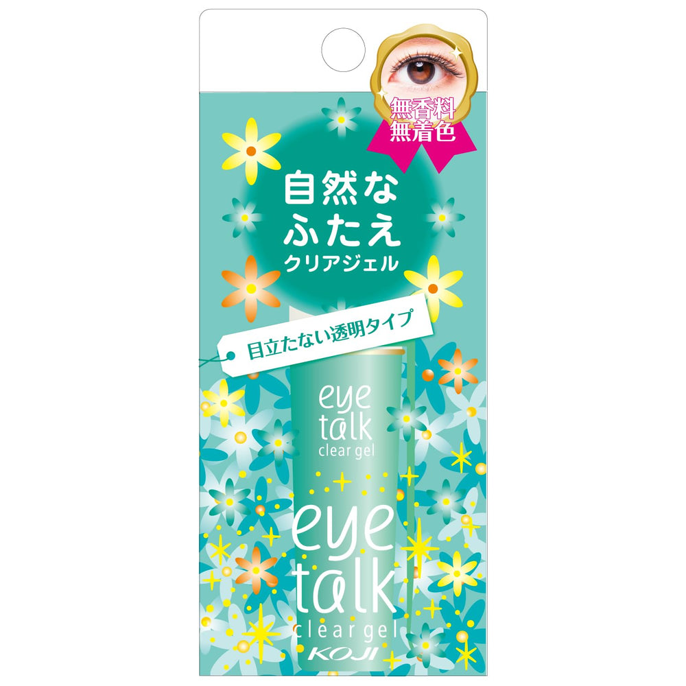 Koji Eyetalk clear eyelid adhesive bottle for invisible eyelid definition.