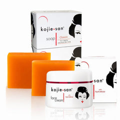 Kojie San original kojic acid soap bar closeup may help even skin tone.