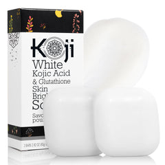 Koji White barra-kojico-glutation, iluminando manchas y dejando piel suave.