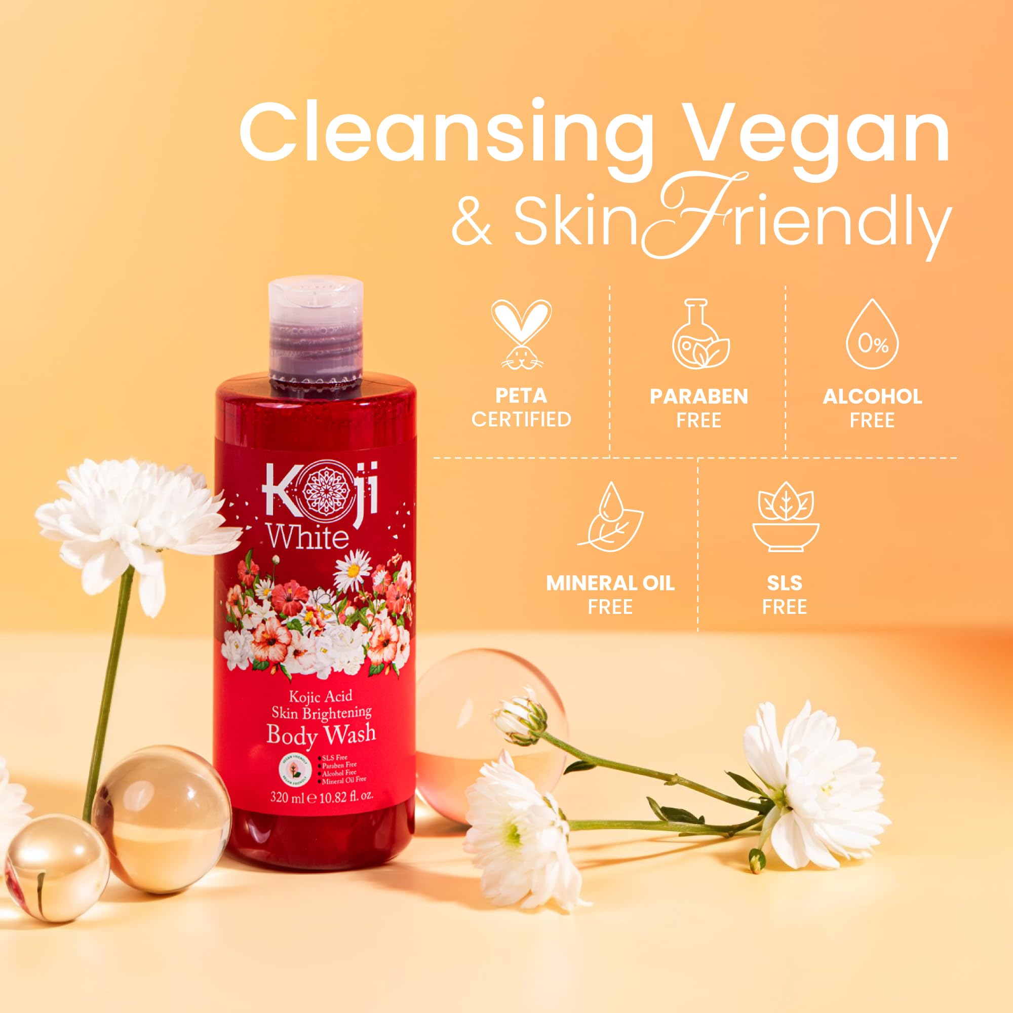 Koji White Hyaluronic Acid addition—hydration boost during cleansing.