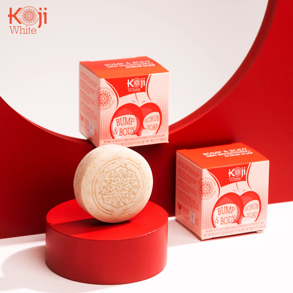 Koji White Kojic Acid Bump Eraser in daily bathroom routine for radiant skin