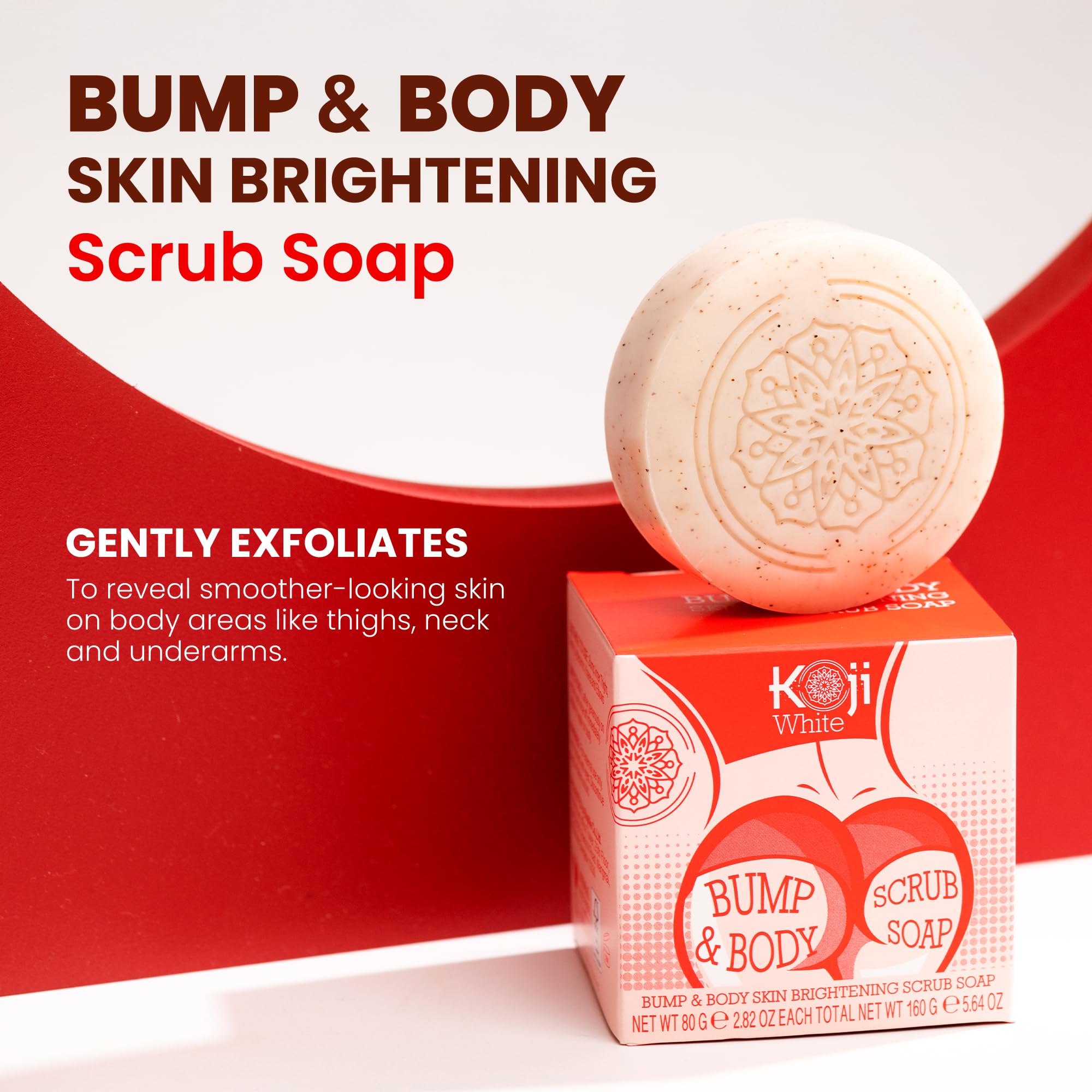 Koji White Kojic Acid Bump Eraser duo packaging shows vegan formula