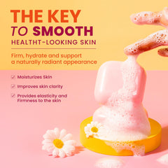 Koji White natural formula soap highlighting safe ingredients for all skin types.