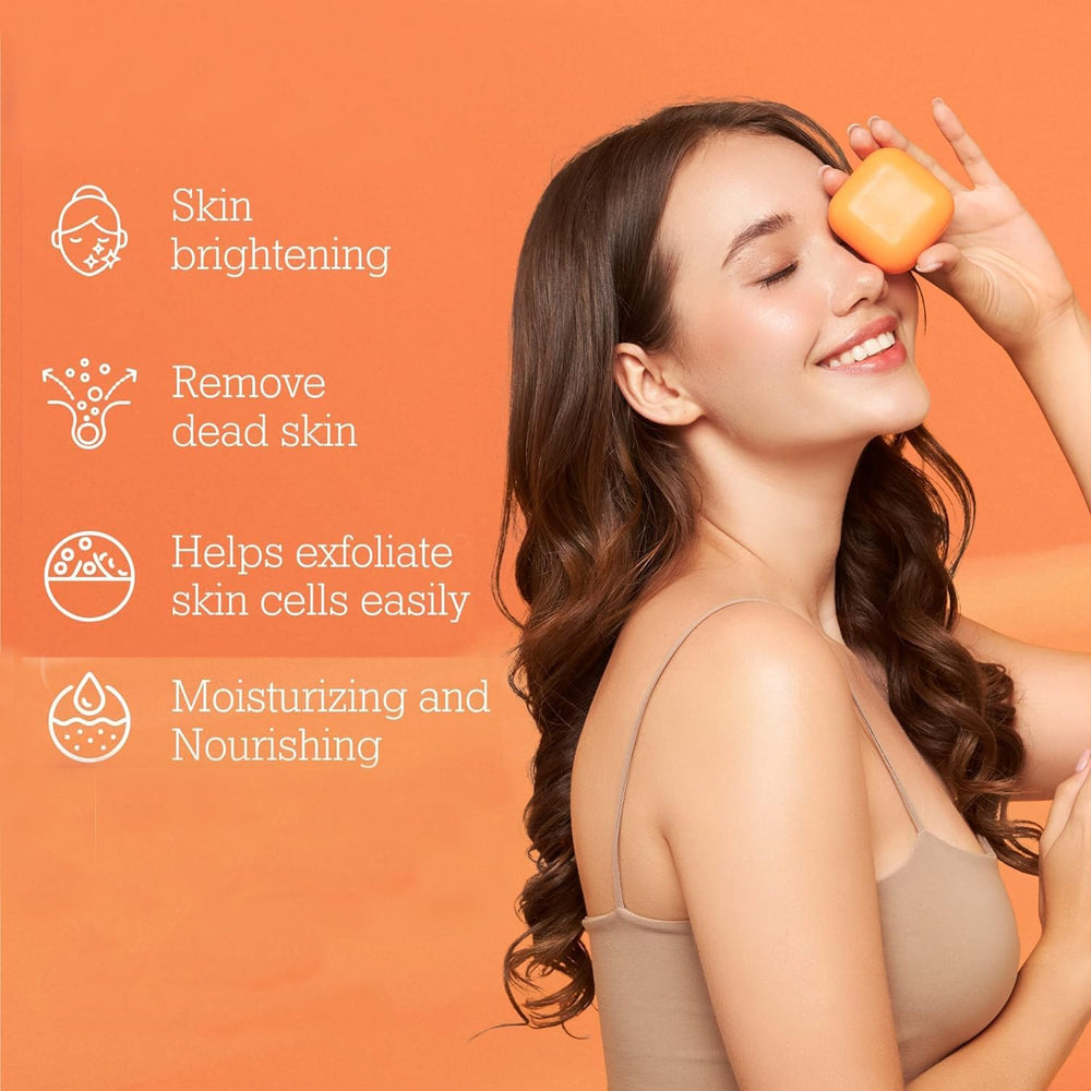 Koji White soap bar being used on hand for daily cleansing
