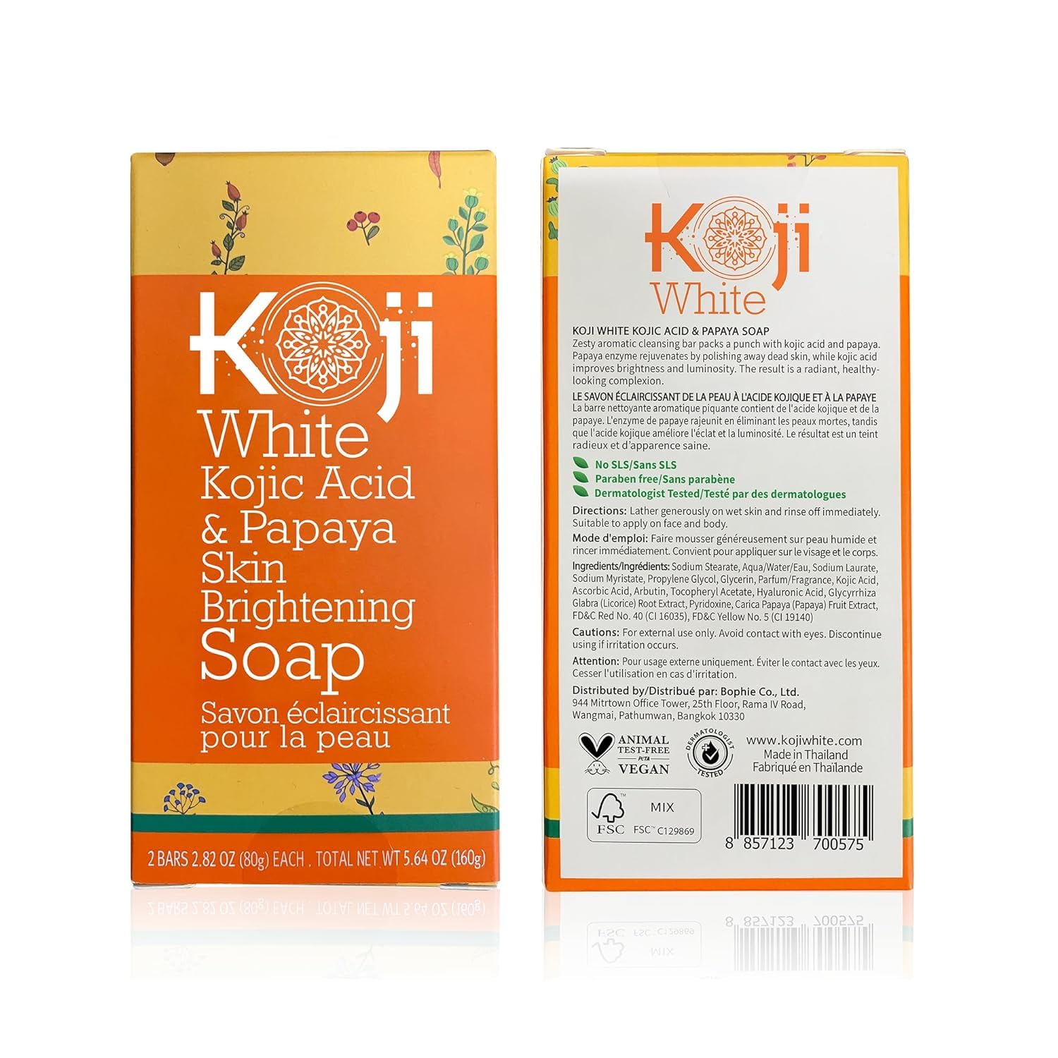 Koji White soap bar lather on washcloth highlights gentle cleansing for all skin types