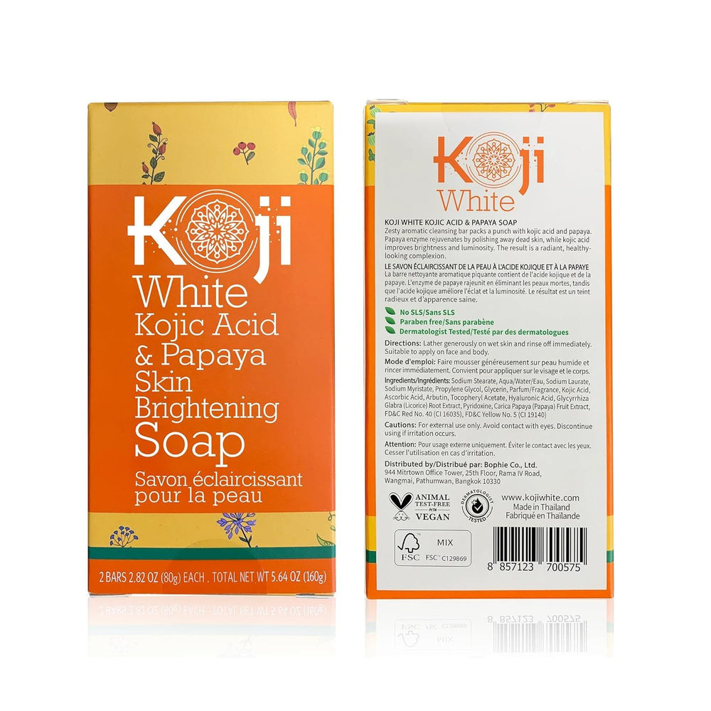 Koji White soap bar lather on washcloth highlights gentle cleansing for all skin types