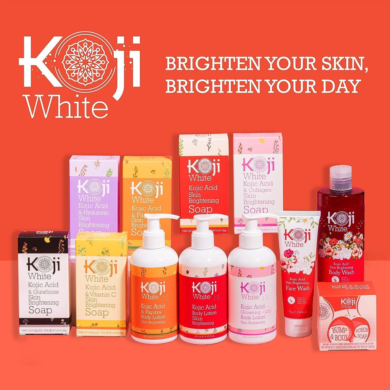 Koji White soap bar after wash showing even-toned, refreshed complexion potential