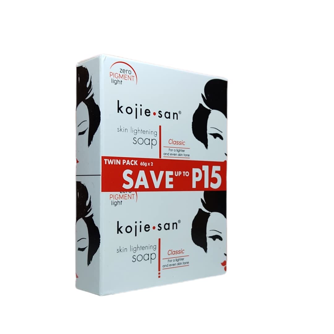 Barra de 135 g Kojie San con sello, formato destacado para uso prolongado.