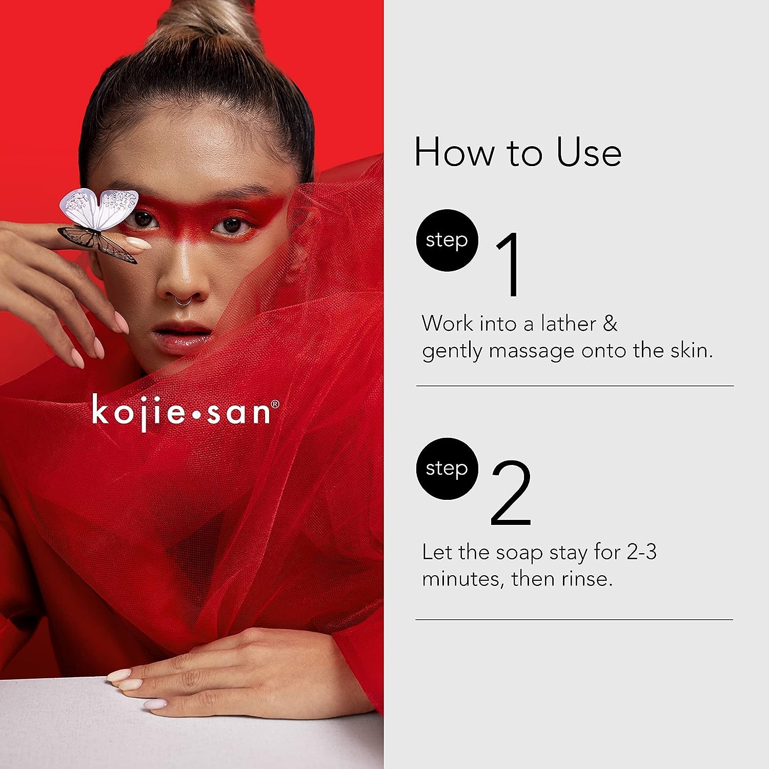 Kojie San bathroom scene shows daily routine with skin-brightening potential.