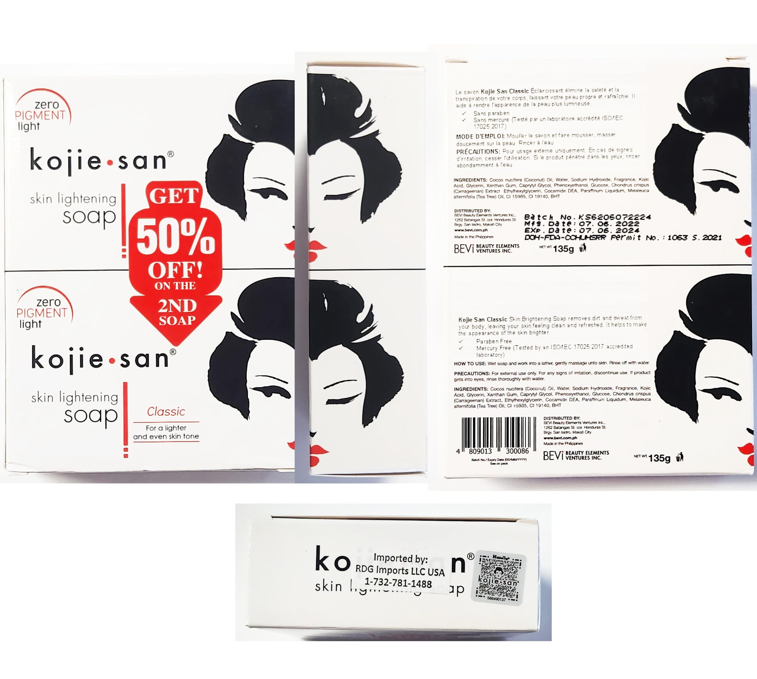 Kojie San suitable for men and women illustrates versatile face and body use.
